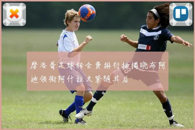摩洛哥足球转会费排行榜揭晓布阿迪领衔阿什拉夫紧随其后